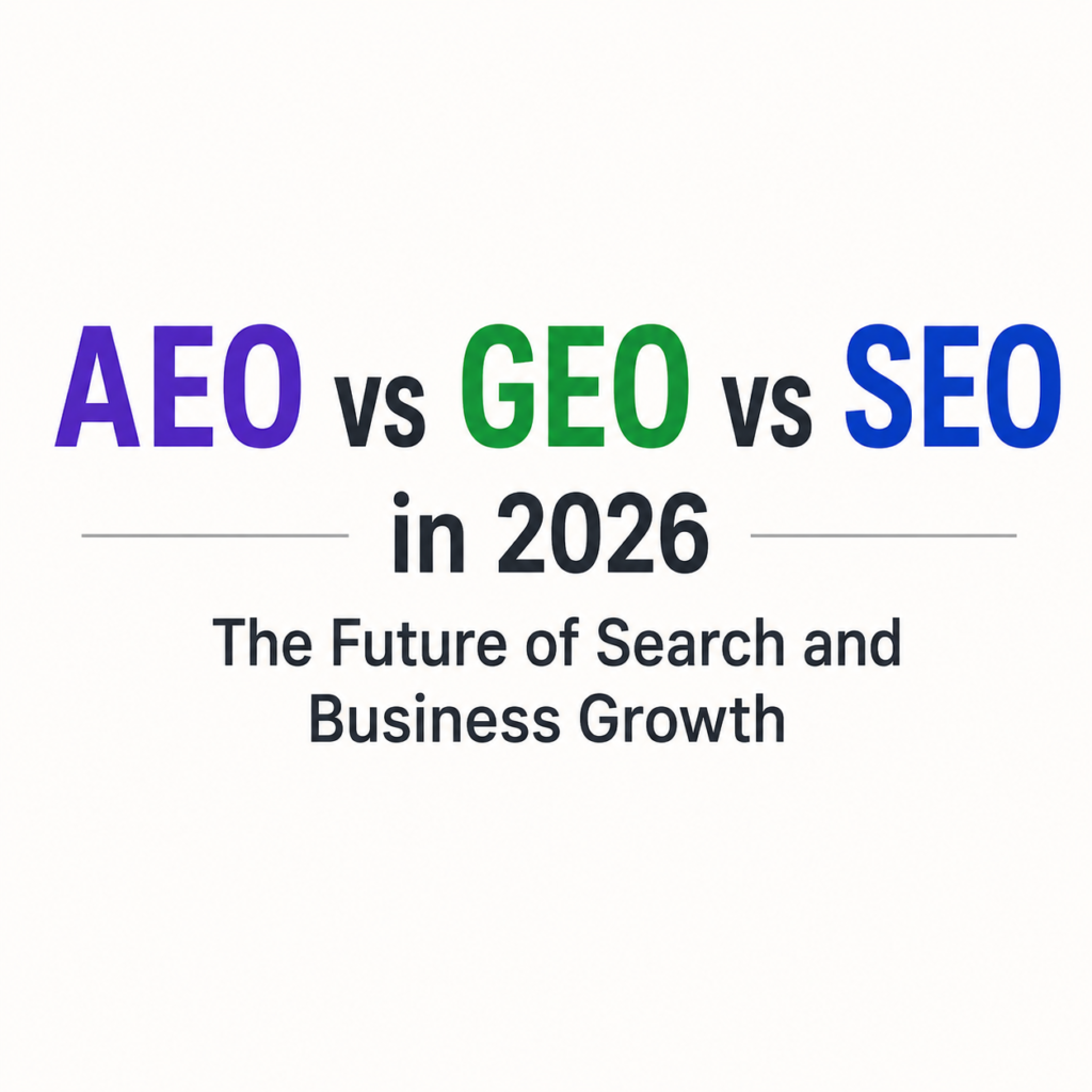 AEO vs GEO vs SEO: Future of AI Search in 2026