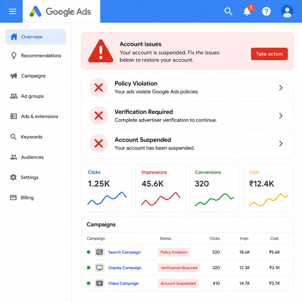 Google Ads verification